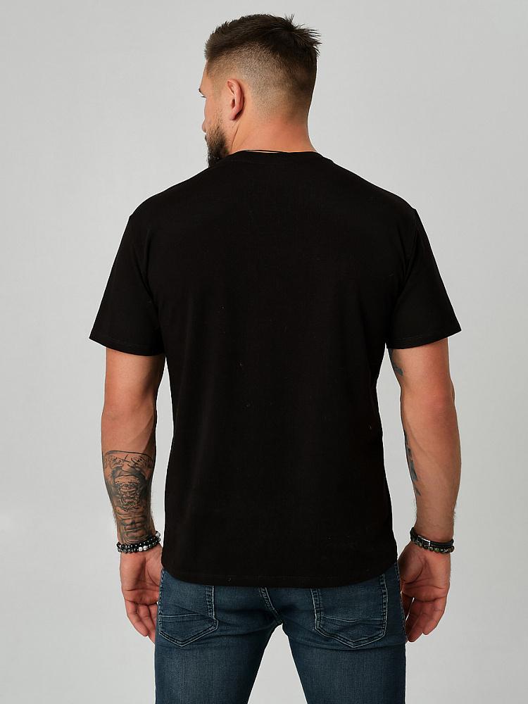 Футболка мужская David Черный_19794