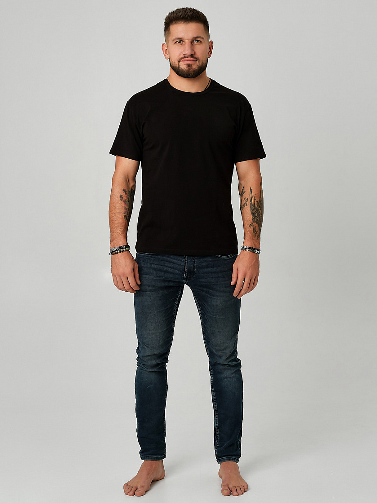 Футболка мужская David Черный_19792