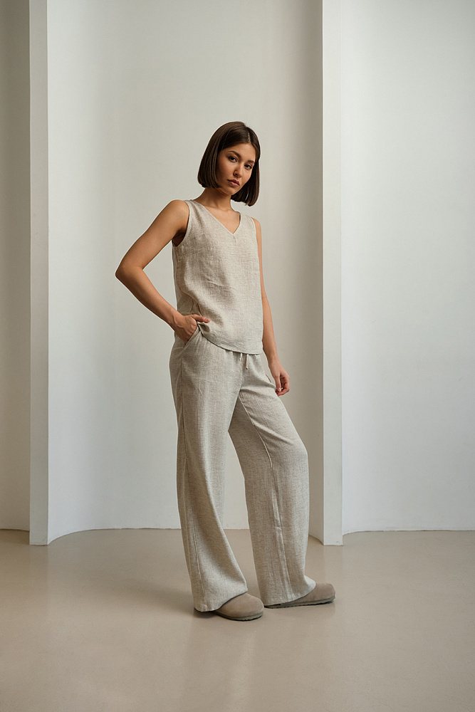 Топ изо льна Sonet Бежевый_15180