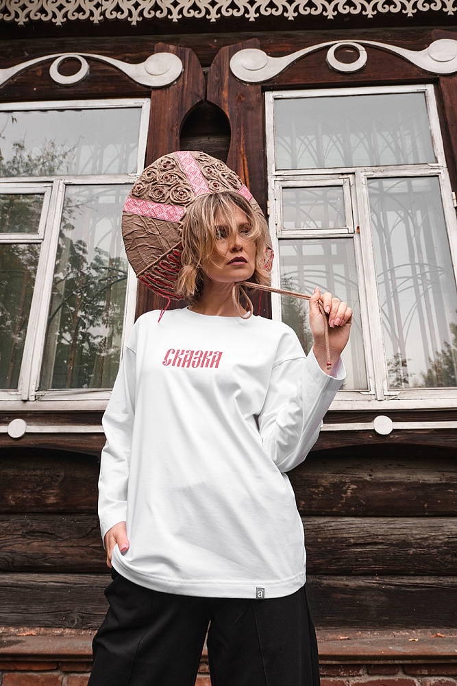 Лонгслив Сказка Белый_17030