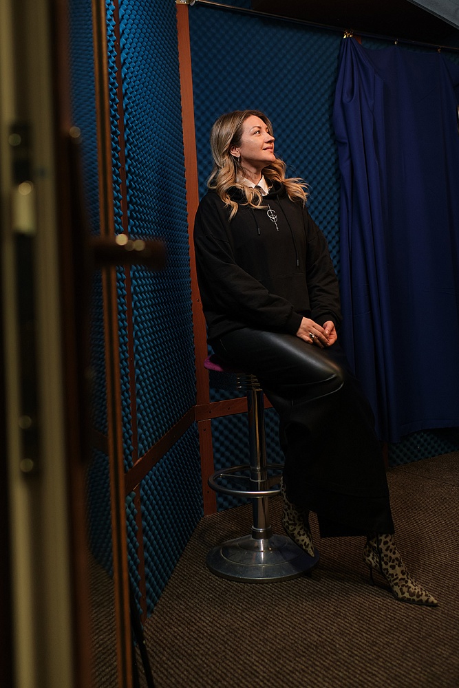 Худи из футера  Звучи Черный_17677