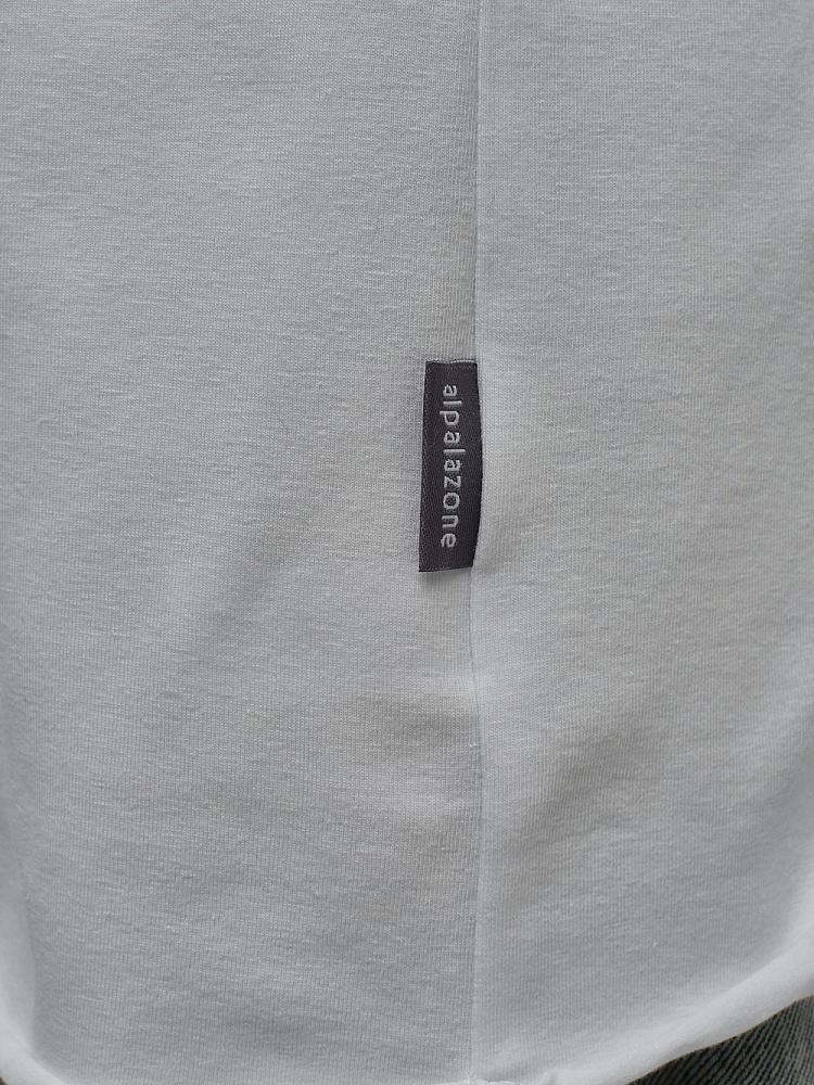 Футболка из эластичного хлопка May Белый_11083