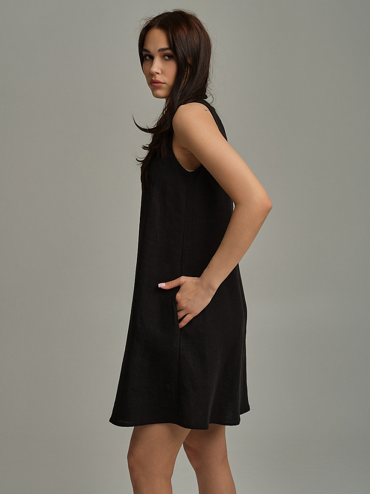 Платье изо льна Sonet Черный_9906