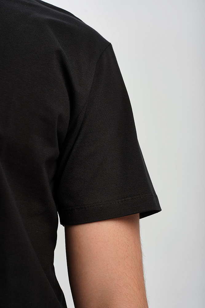 Футболка мужская с принтом Altai man Черный/Дорога чб_16710