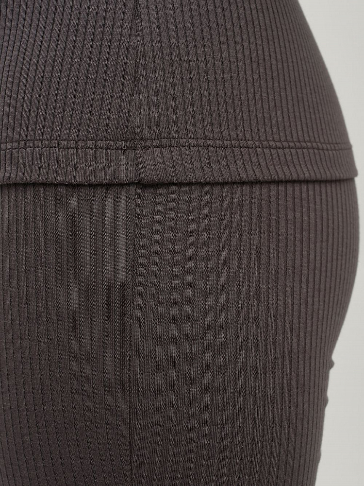 Лонгслив трикотажный в рубчик Flat Графит_12276