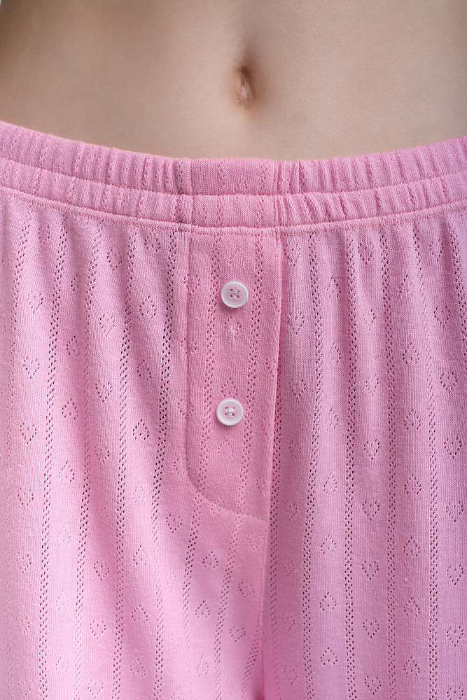 Брюки из хлопка Alisa Розовый_8985