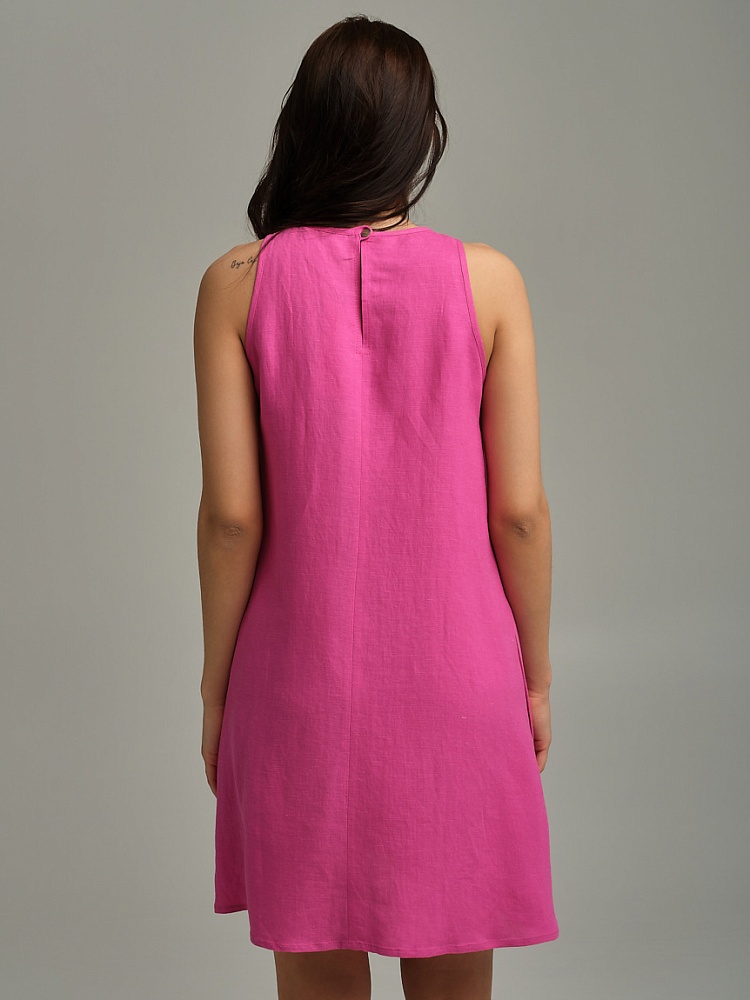 Платье изо льна Sonet Фуксия_9910