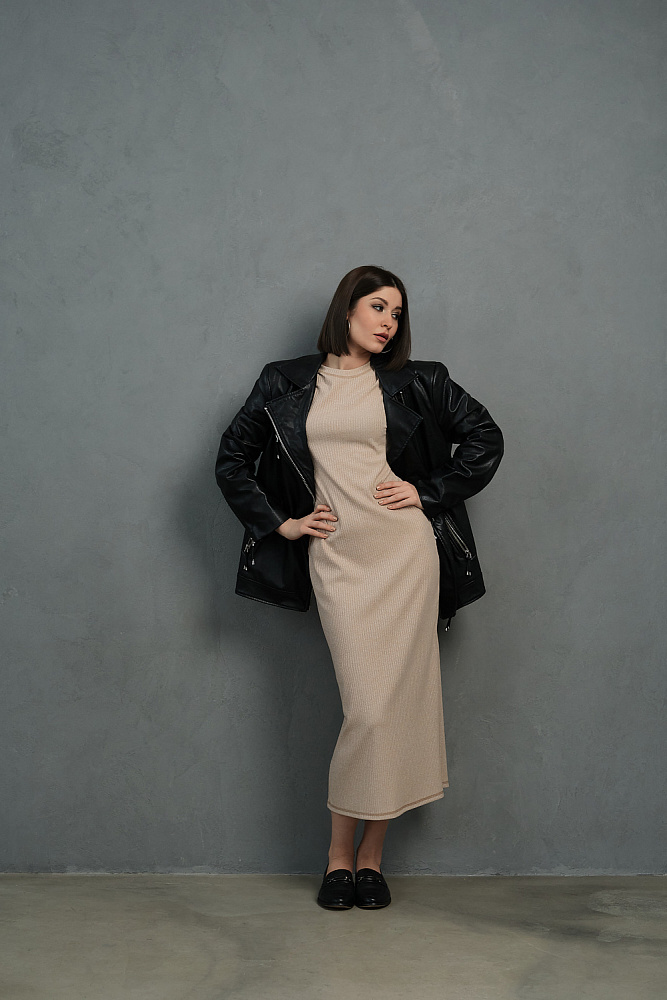 Платье длинное с рукавом Ribi _13548