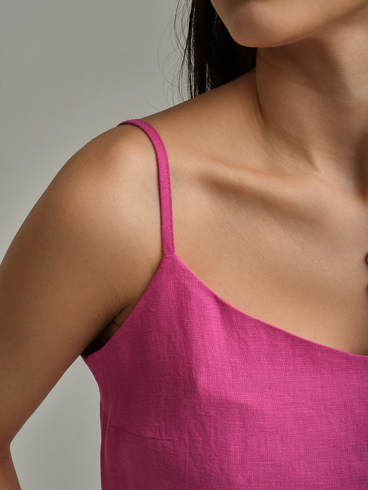 Топ изо льна Sonet Фуксия_9881