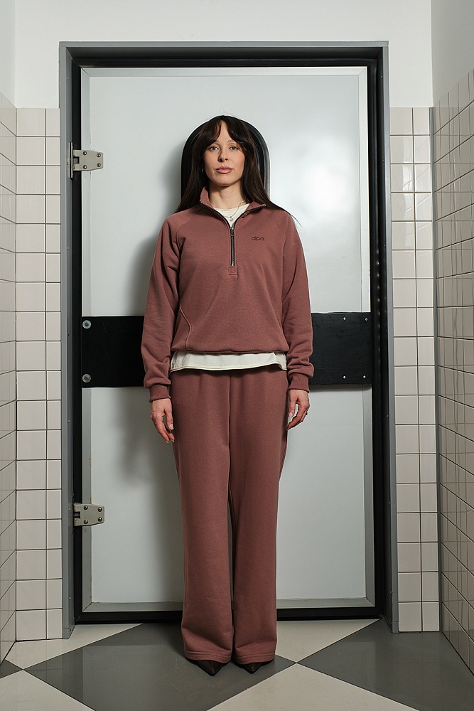 Брюки из футера Weekend Корица_19323