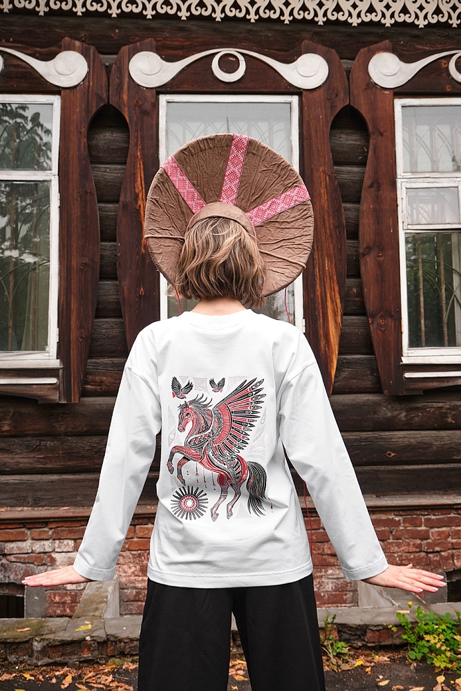 Лонгслив Сказка Белый_17029