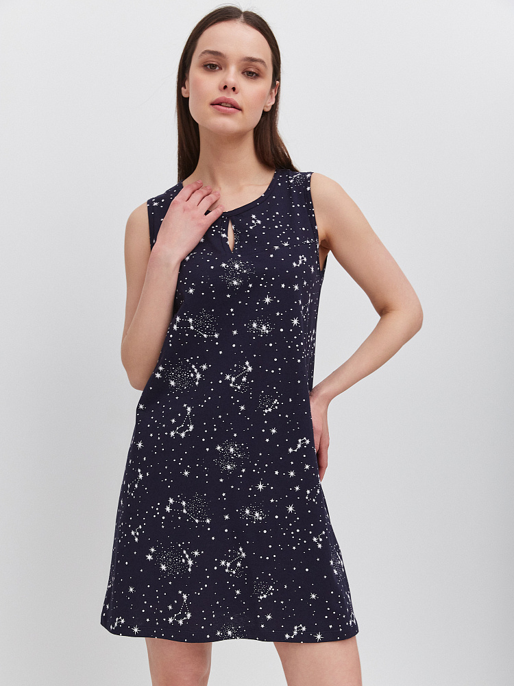 Сорочка из хлопка Cozy time Созвездия_11186