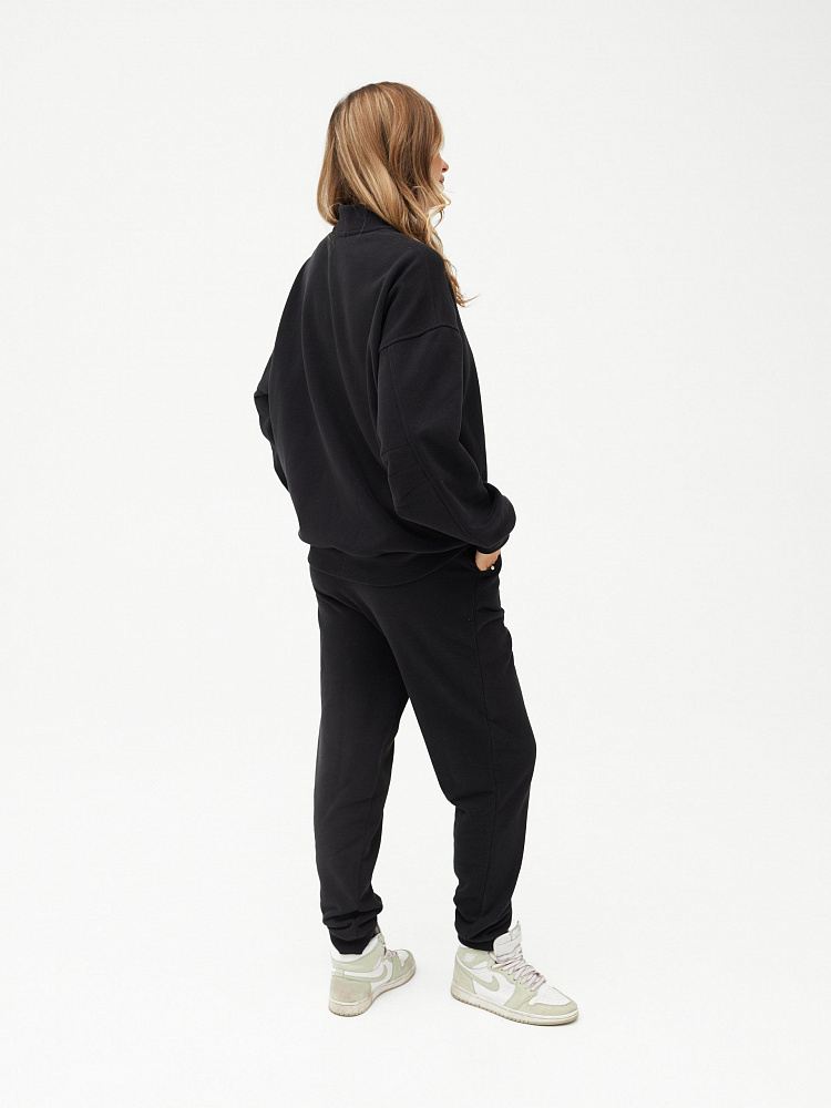 Бомбер из футера Jessy Черный_11411