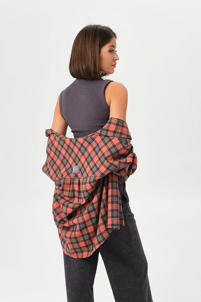 Майка со стойкой Flat Графит_16832