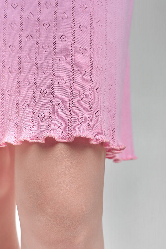 Сорочка на широких лямках Alisa Розовый_8971