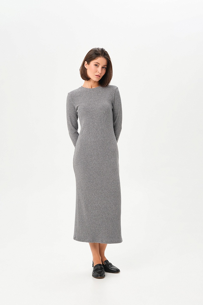 Платье Cozy Soft Серый меланж_17019