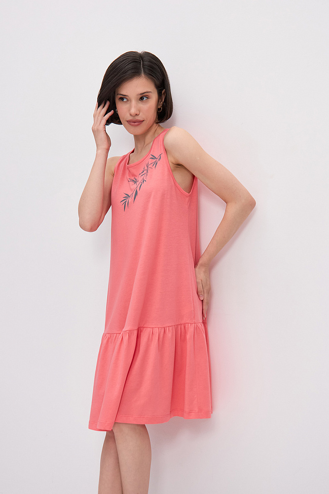 Платье трикотажное с принтом Color Print _15623