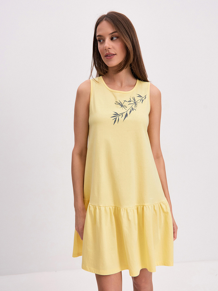 Платье из хлопка Color Print Желтый_15092