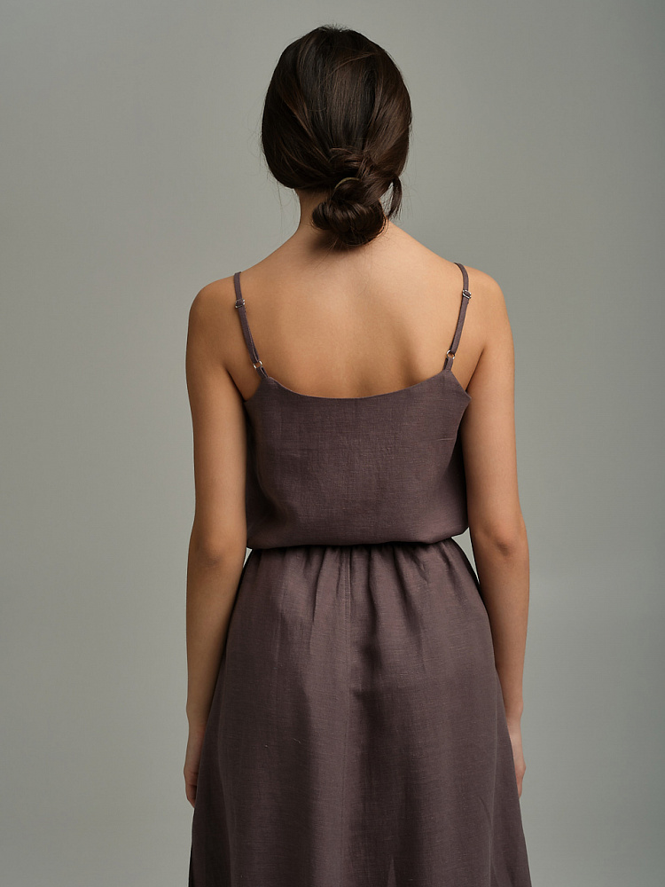 Топ изо льна Sonet Шоколадный_9860