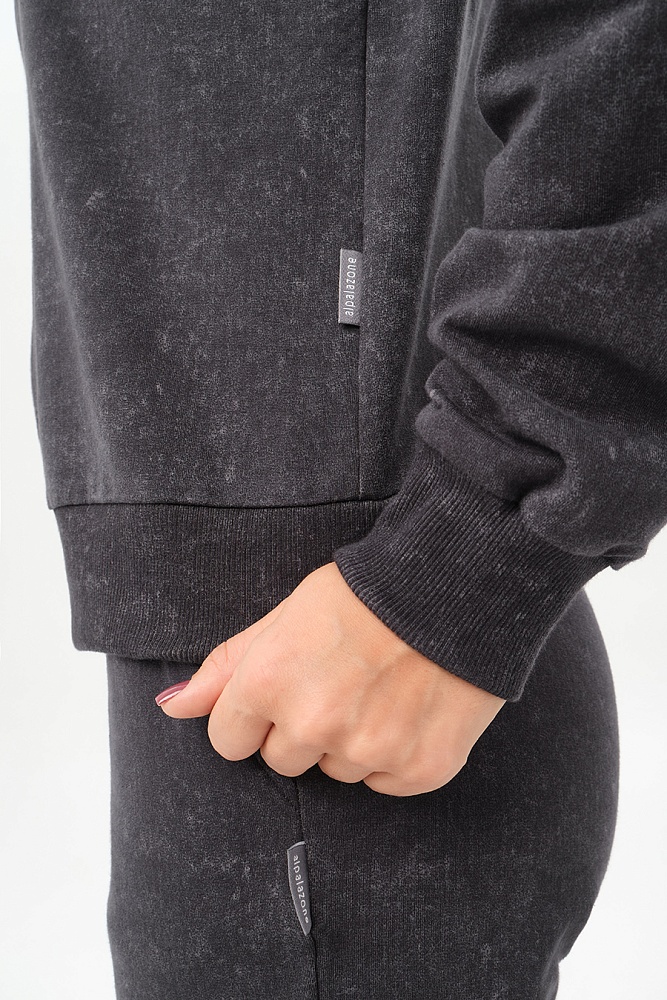 Свитшот на молнии из футера 2х нитка Future Серый туман_17225