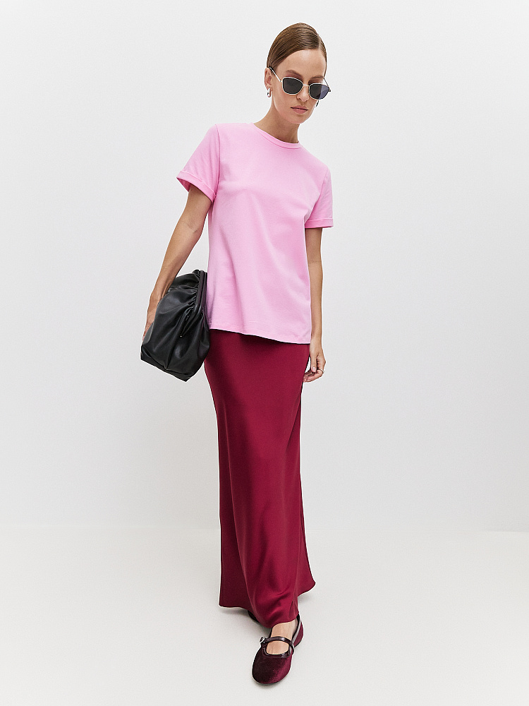 Футболка из эластичного хлопка Nelly Розовый_11153