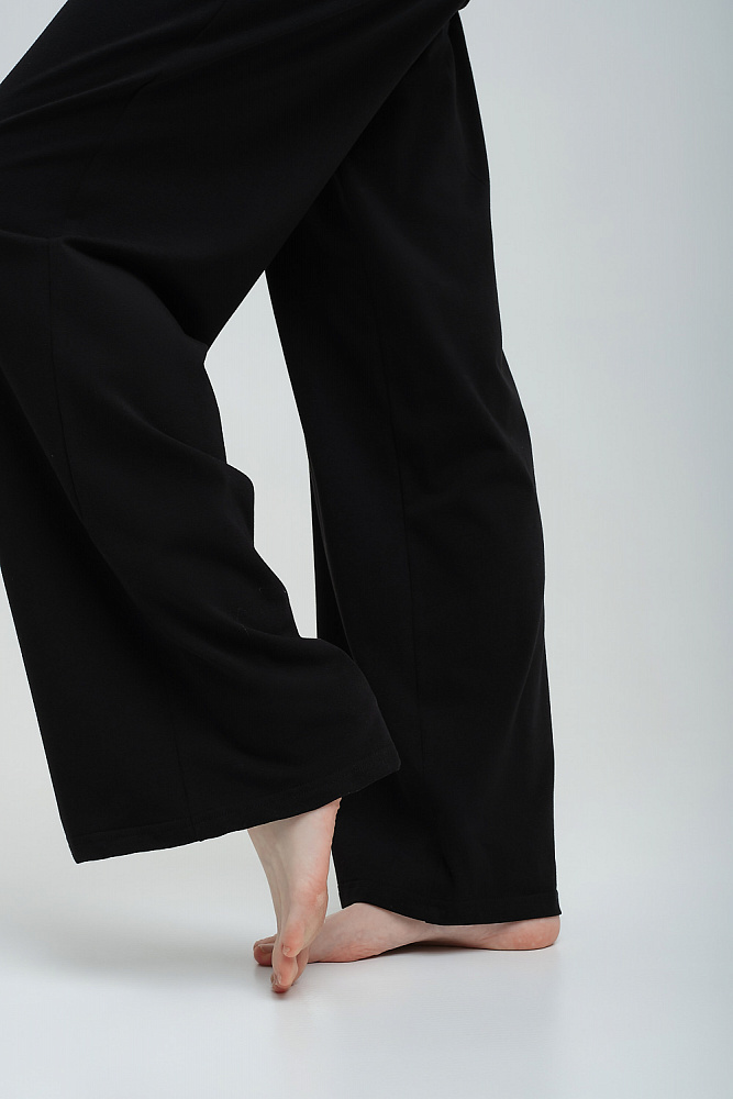 Брюки из эластичного хлопка с карманами Bloom Черный_8698