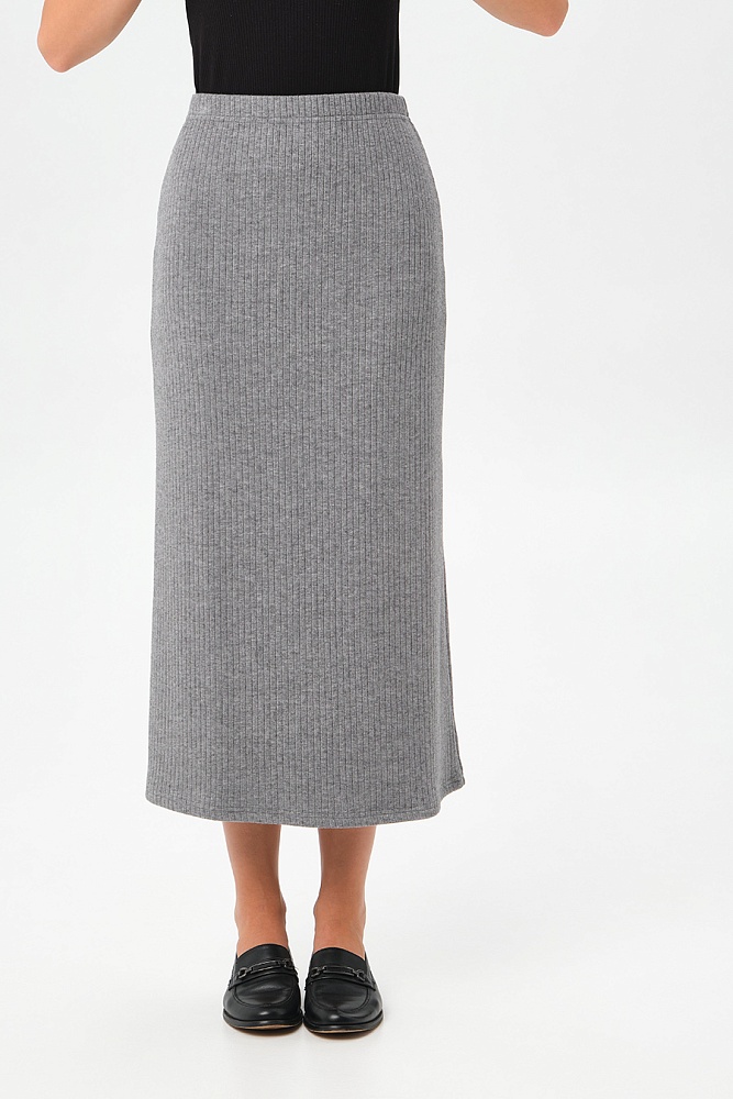 Юбка Cozy Soft Серый меланж_16995