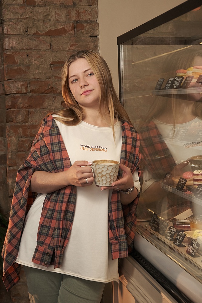 Футболка оверсайз Espresso Молочный/Espresso_16496