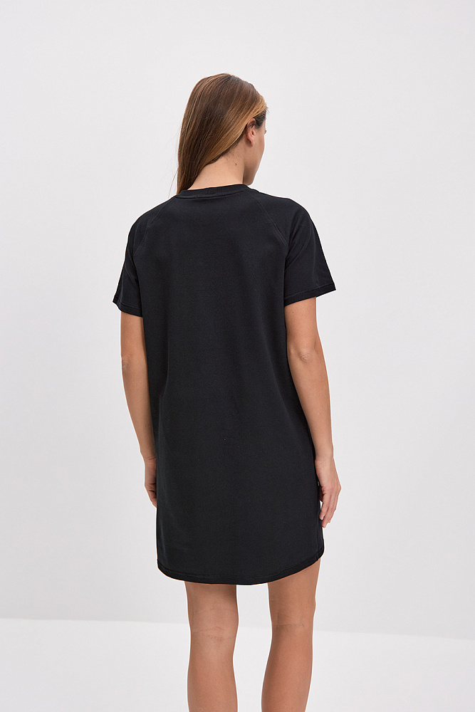 Платье из футера 2х нитки  Urban chic Черный_14121