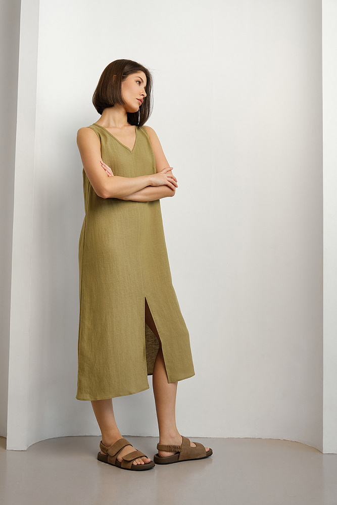 Сарафан длинный Sonet Хаки_15079