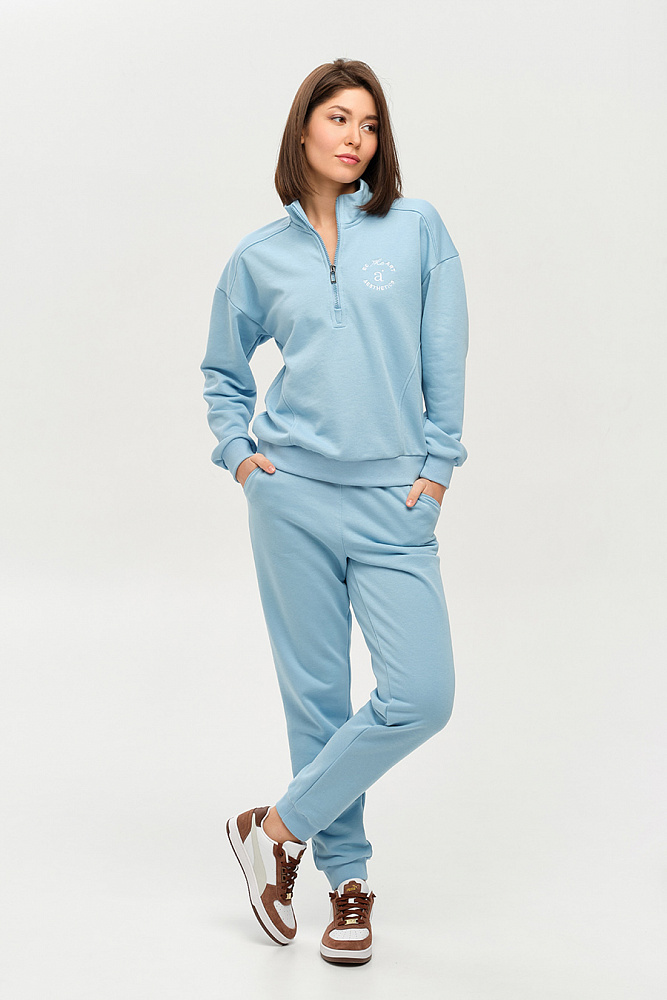 Брюки из футера Art place Голубой_14407