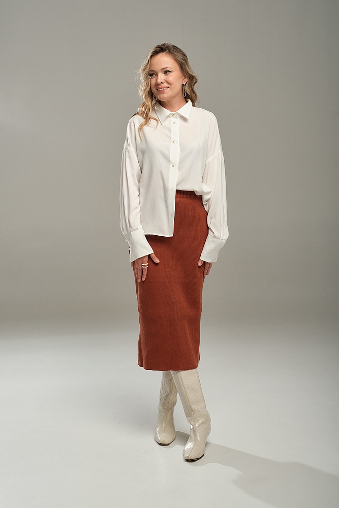 Рубашка удлиненная Wedding Молочный_18089