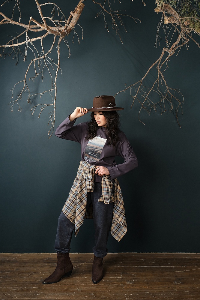 Лонгслив Altai woman Графит/Автобус_18882