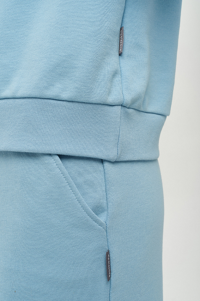 Свитшот из футера Art place Голубой/Пион_14374