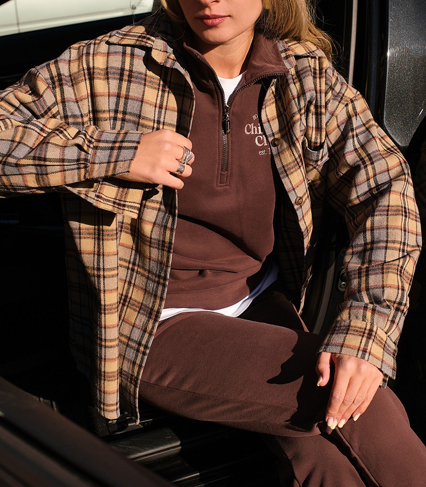 Свитшот из футера Jessie Шоколад_17825