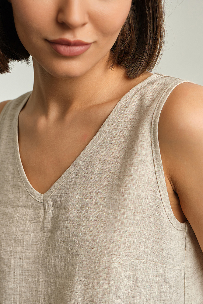 Топ изо льна Sonet Бежевый_15179
