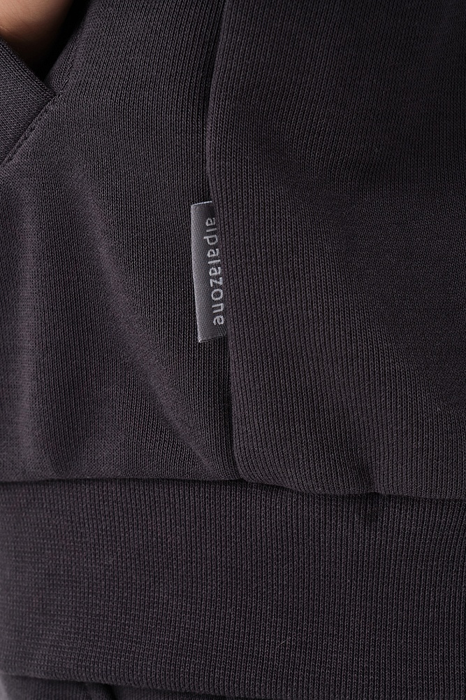 Худи на молнии из футера Art place Графит_16810