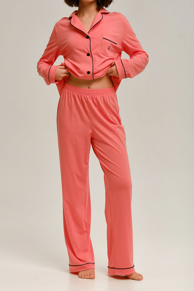 Брюки  с кантом Vis-a'-Vis Лососёвый_12538