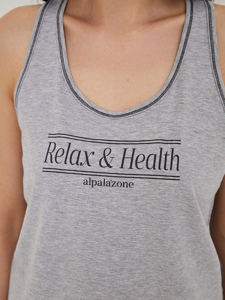 Пижама из эластичного хлопка, комплект Medea Серый меланж_13969