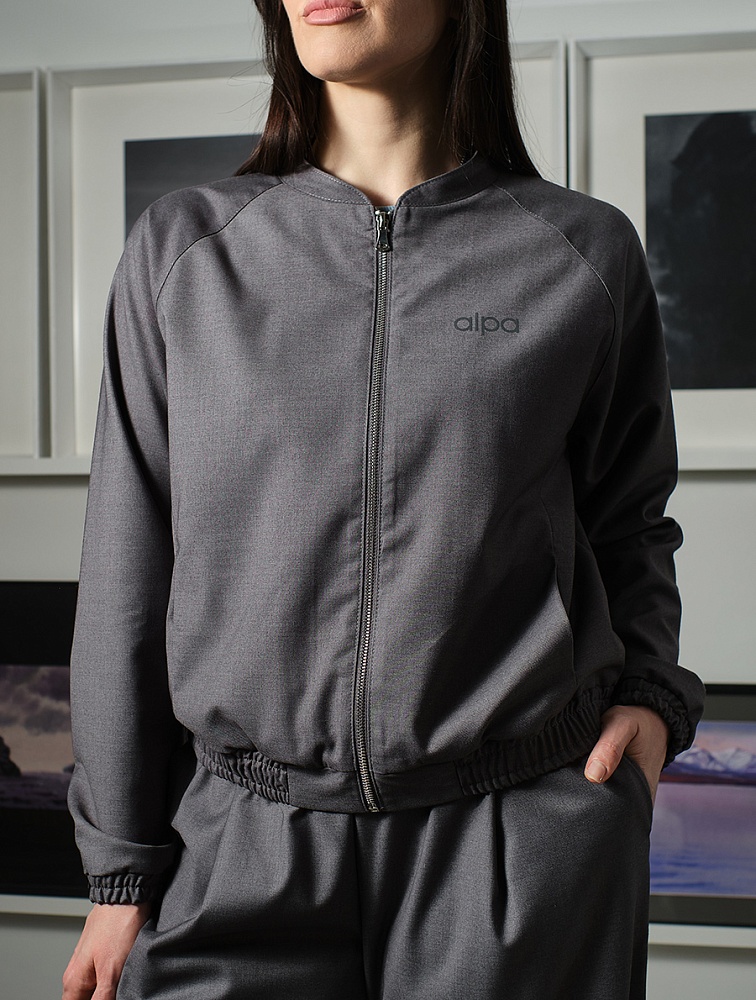 Бомбер Chic Серый_19305