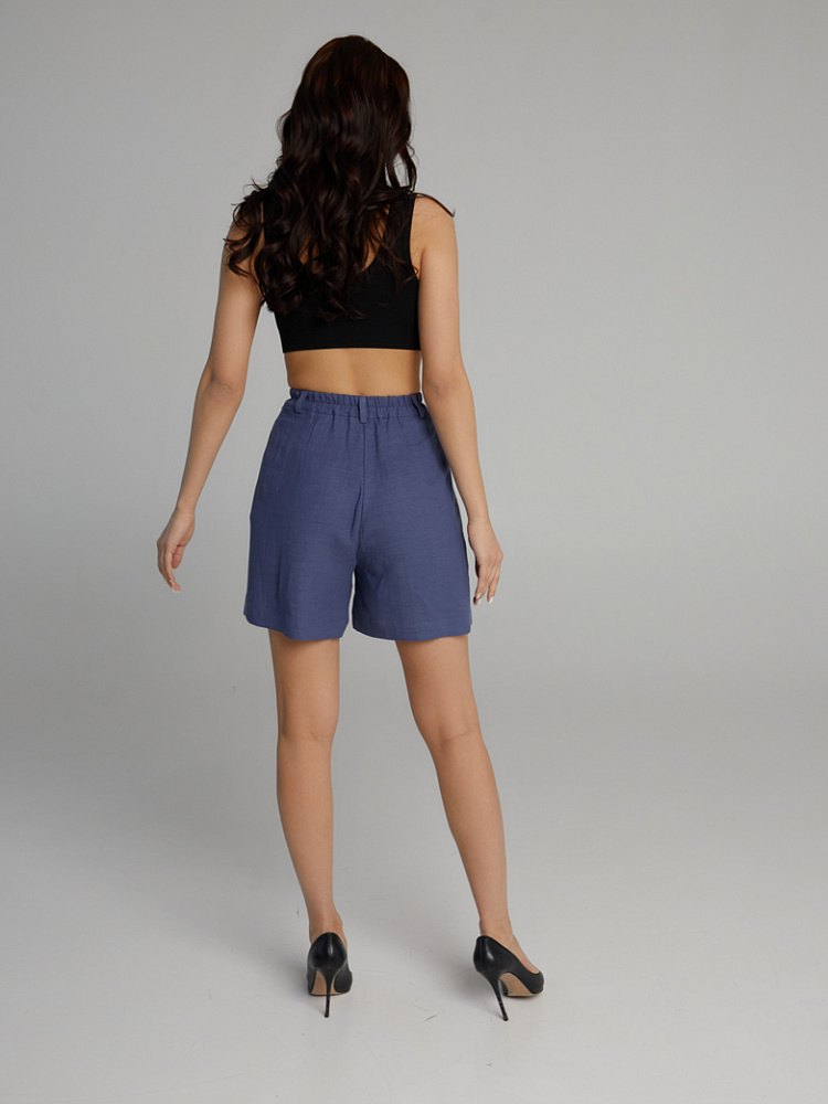 Шорты изо льна Sonet Дымчато-синий_10306