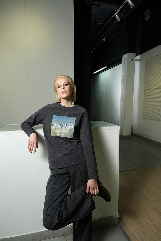 Брюки со стрелками Art moment Серый туман_15391