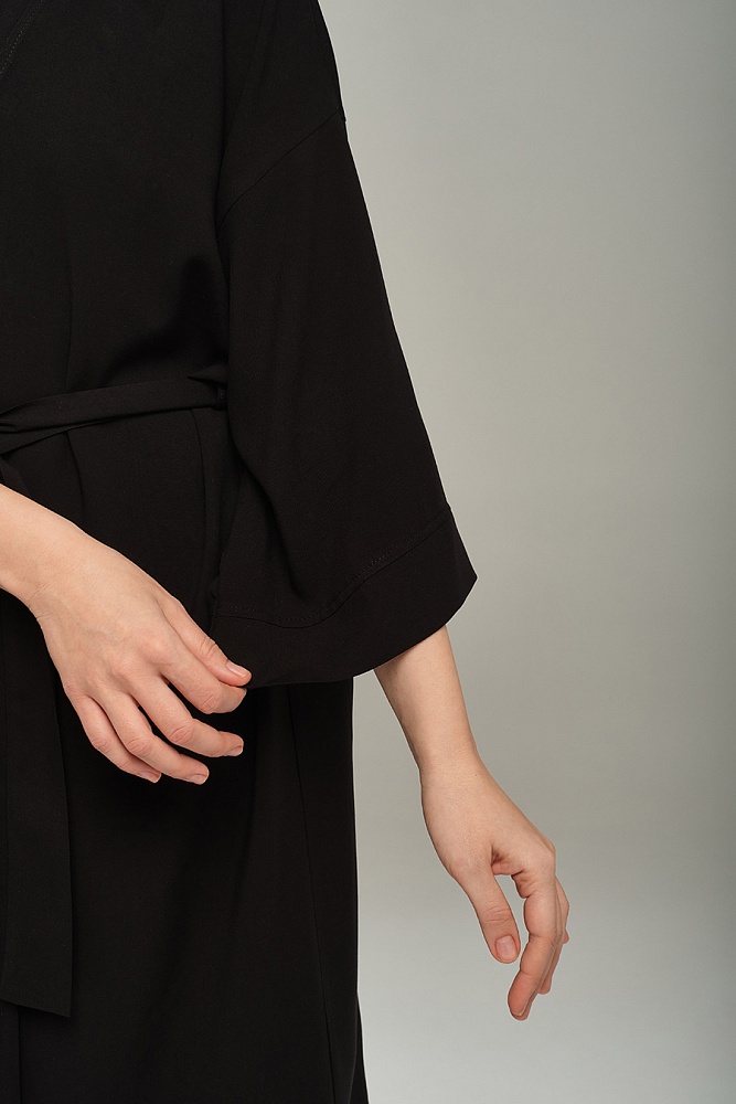 Халат из штапеля Pretty Чёрный_18259