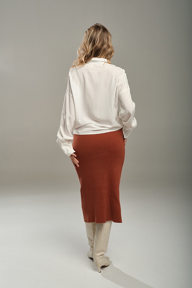 Рубашка удлиненная Wedding Молочный_18087