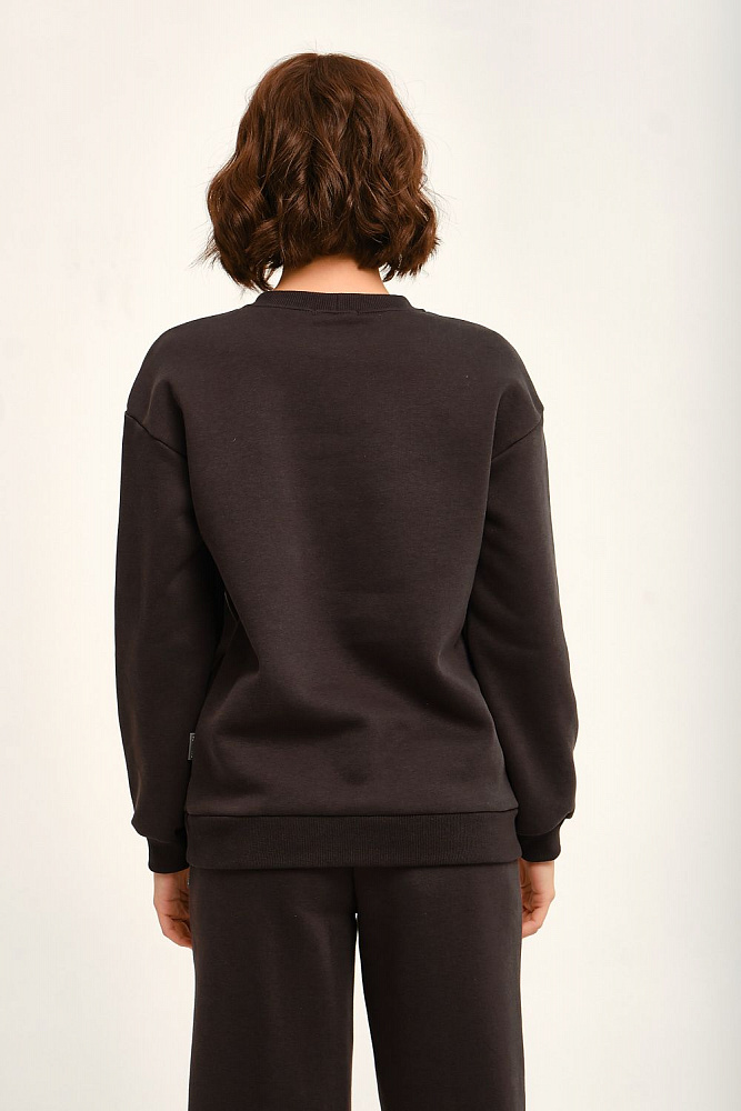 Свитшот с начесом Lori Графит_12699