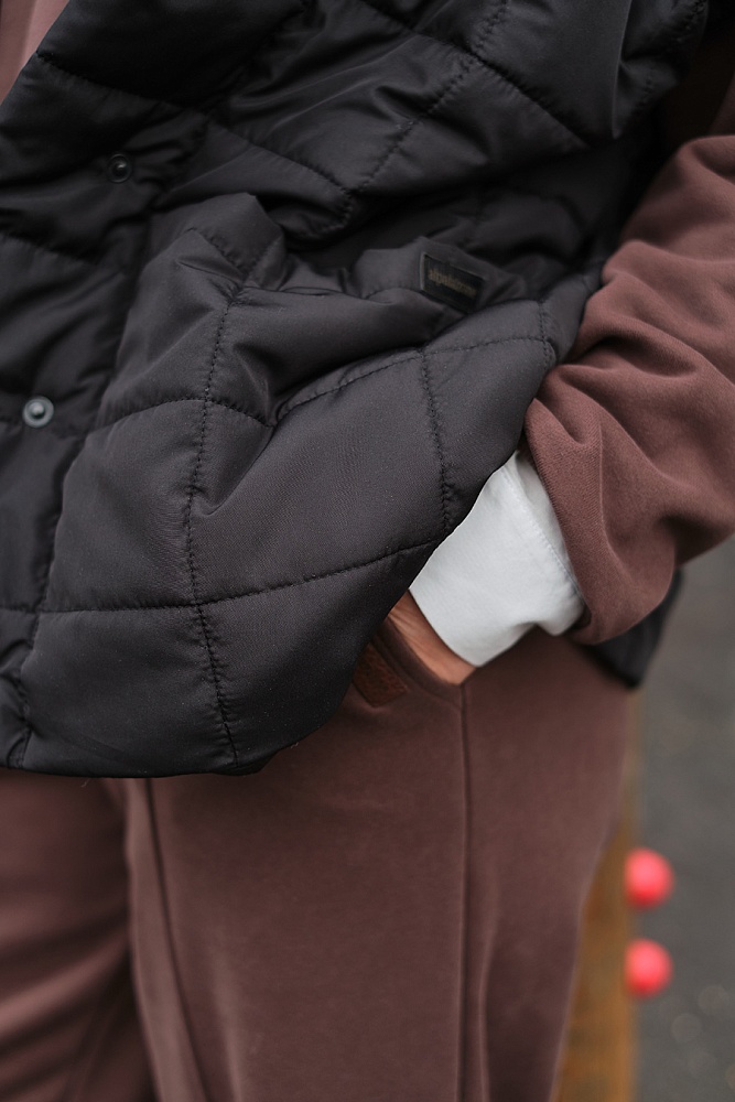 Брюки из футера Jessie Шоколад_17813