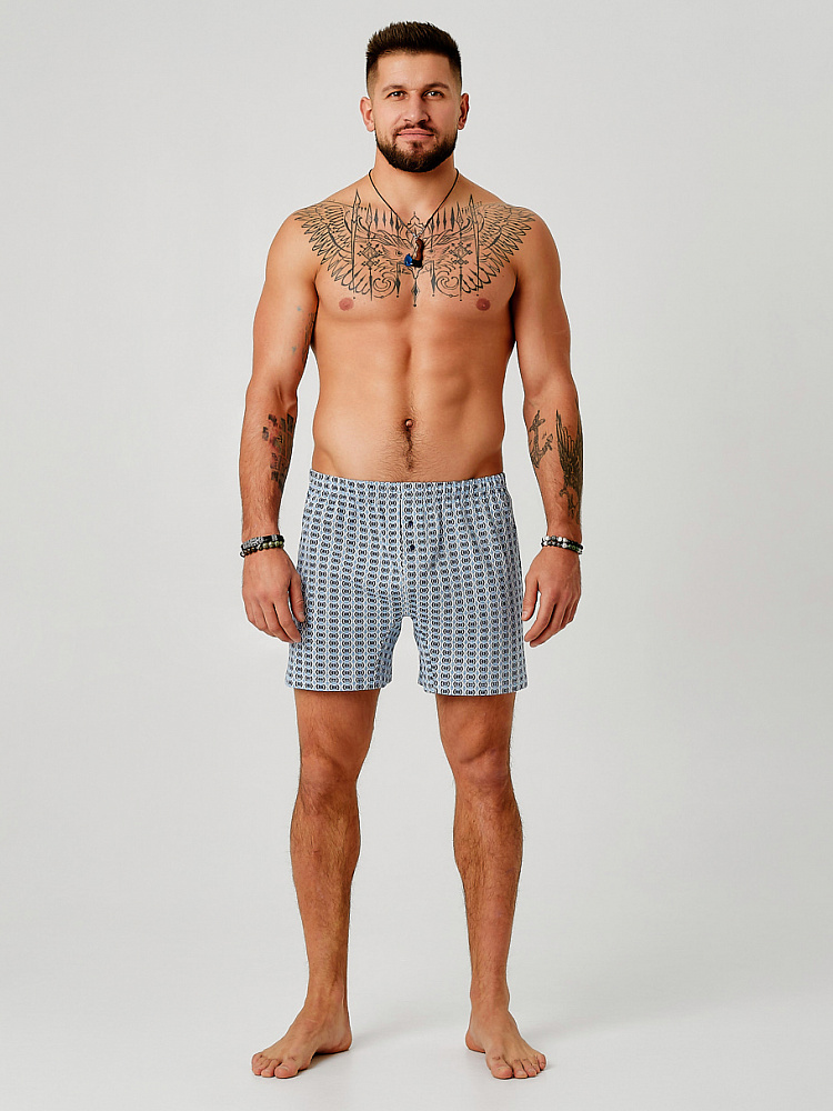 Трусы свободного кроя Classic Man Геометрия_9217