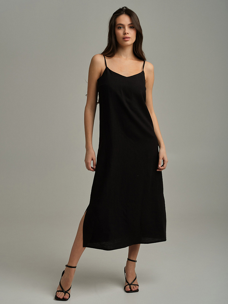 Сарафан изо льна Sonet Черный_9935