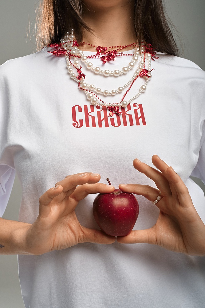 Футболка из хлопка Сказка Белый_18298