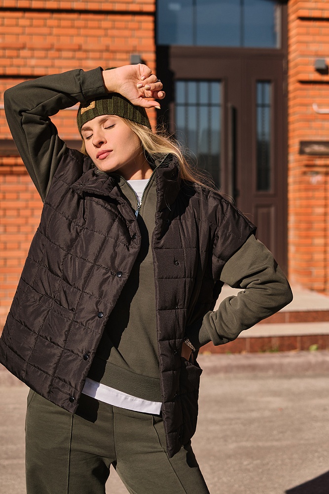 Свитшот из футера Lori Зеленая хвоя_17797